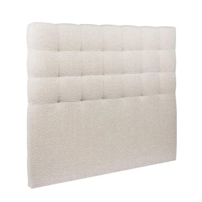 VIEW upholstered headboard in high-quality beige fabric - width 160 x length 122 cm