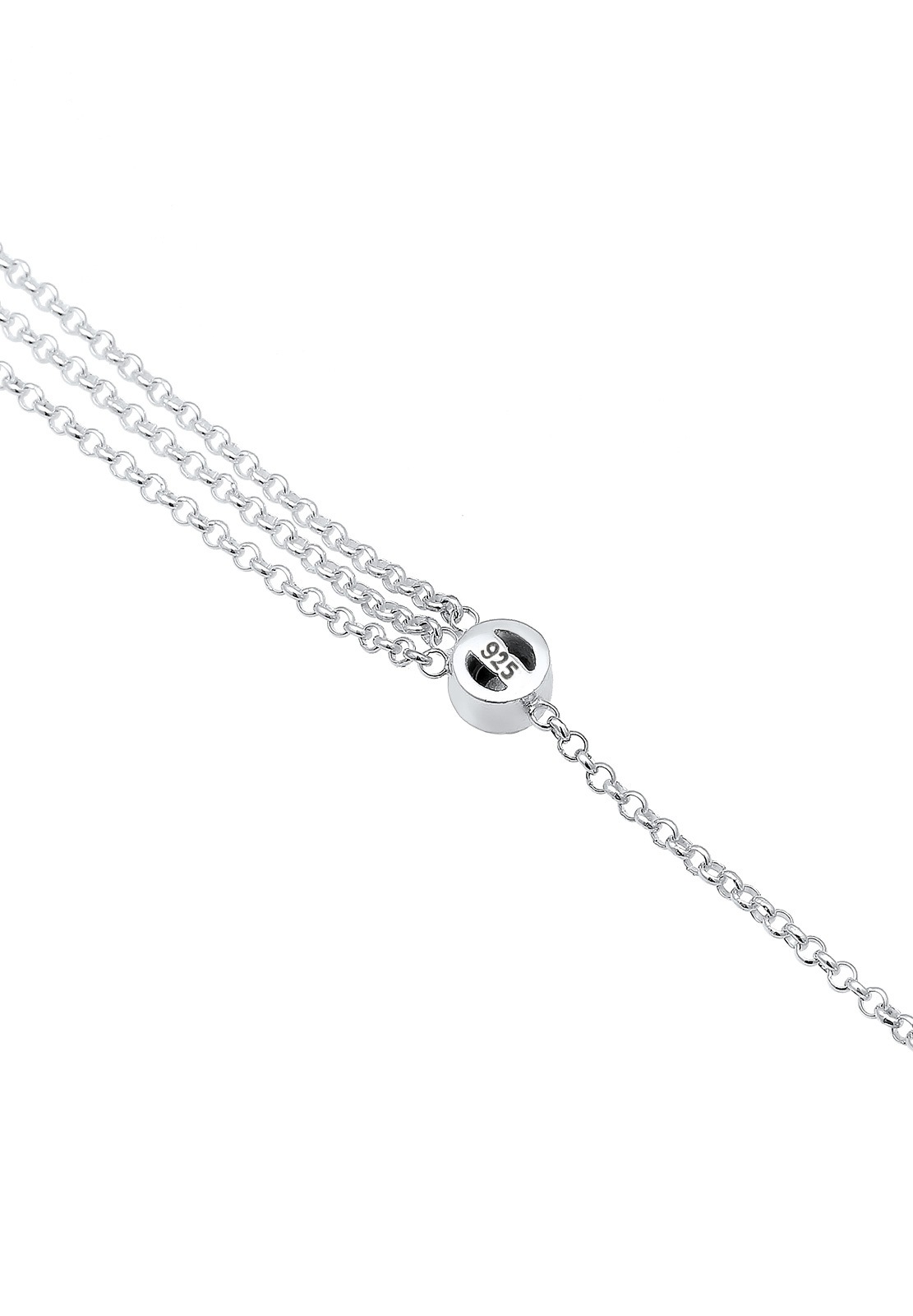 Elli Femmes solitaire été avec cristaux en argent sterling 925