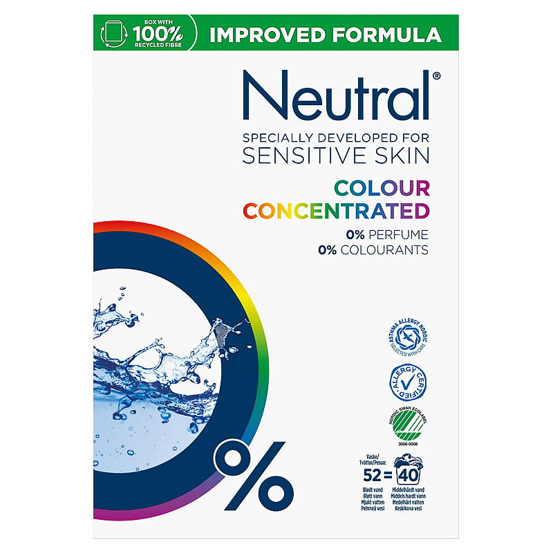 Neutraal waspoeder 1,95 kg Neutrale kleur