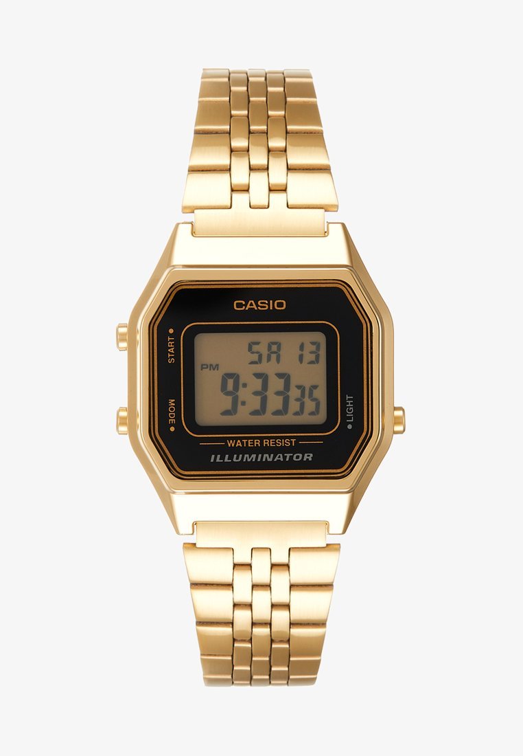 Relógio digital Casio - dourado/preto