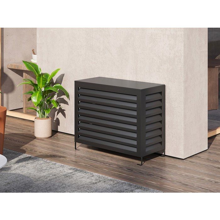 Cubierta de aluminio para aire acondicionado/bomba de calor - Gris antracita - LATAKI
