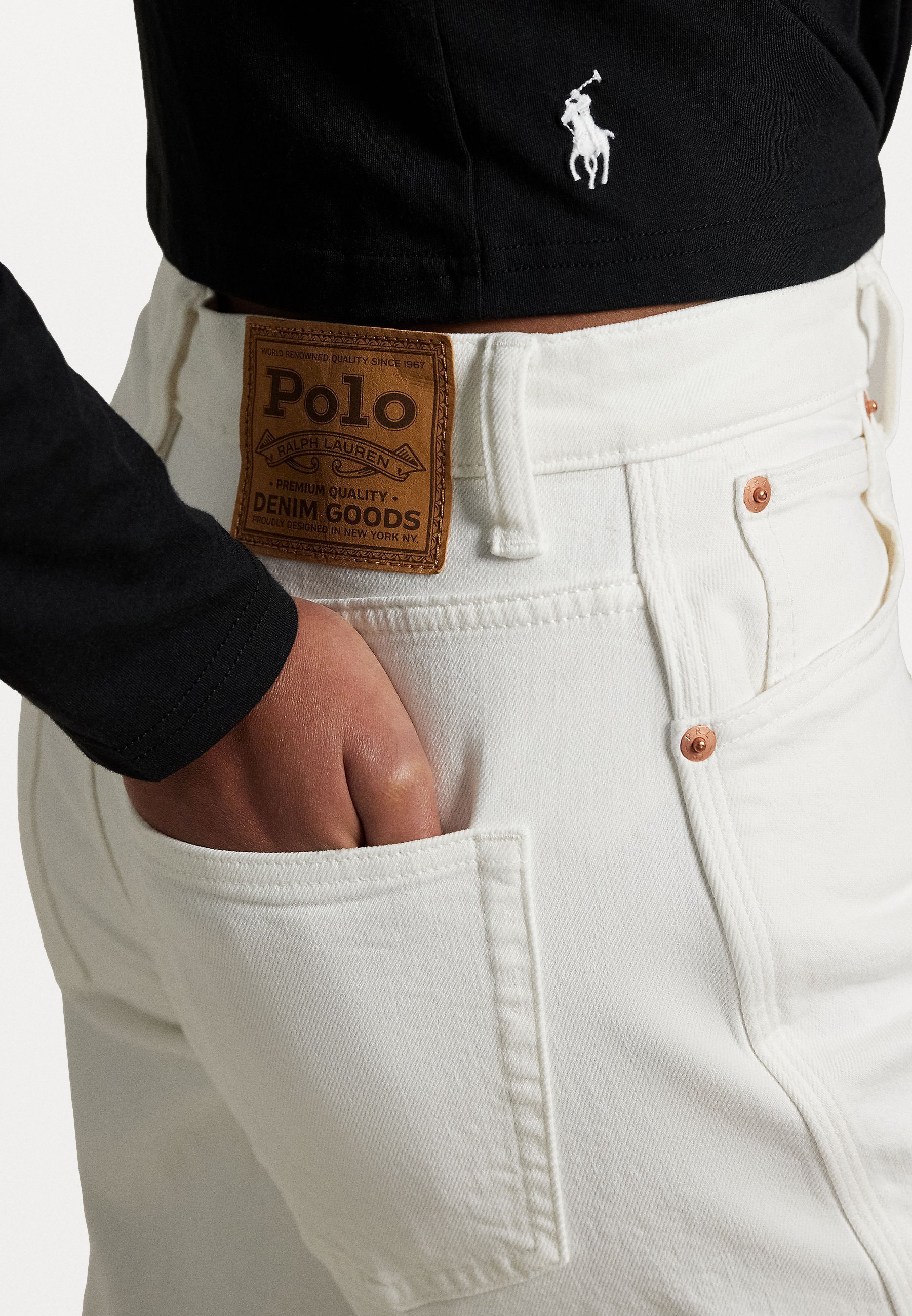 Polo Ralph Lauren CURVED TAPERED JEAN - Rechte pijpen jeans - crocus wsh