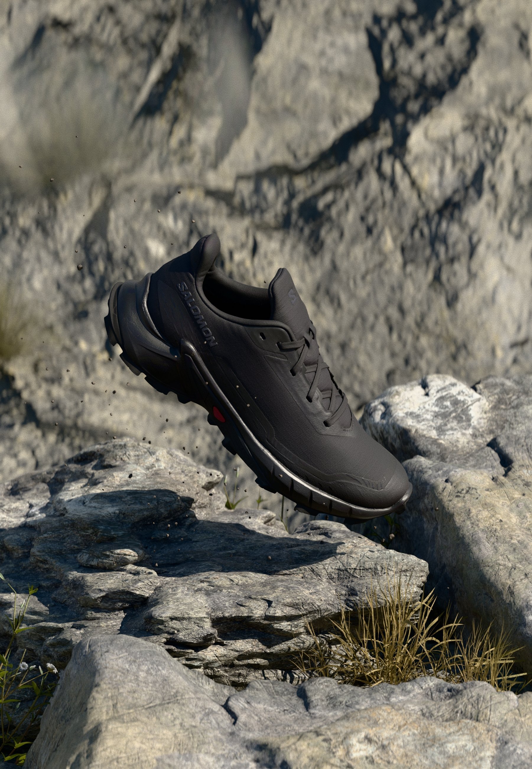 Salomon ALPHACROSS 5 - Běžecké boty do terénu - černá/ebenová