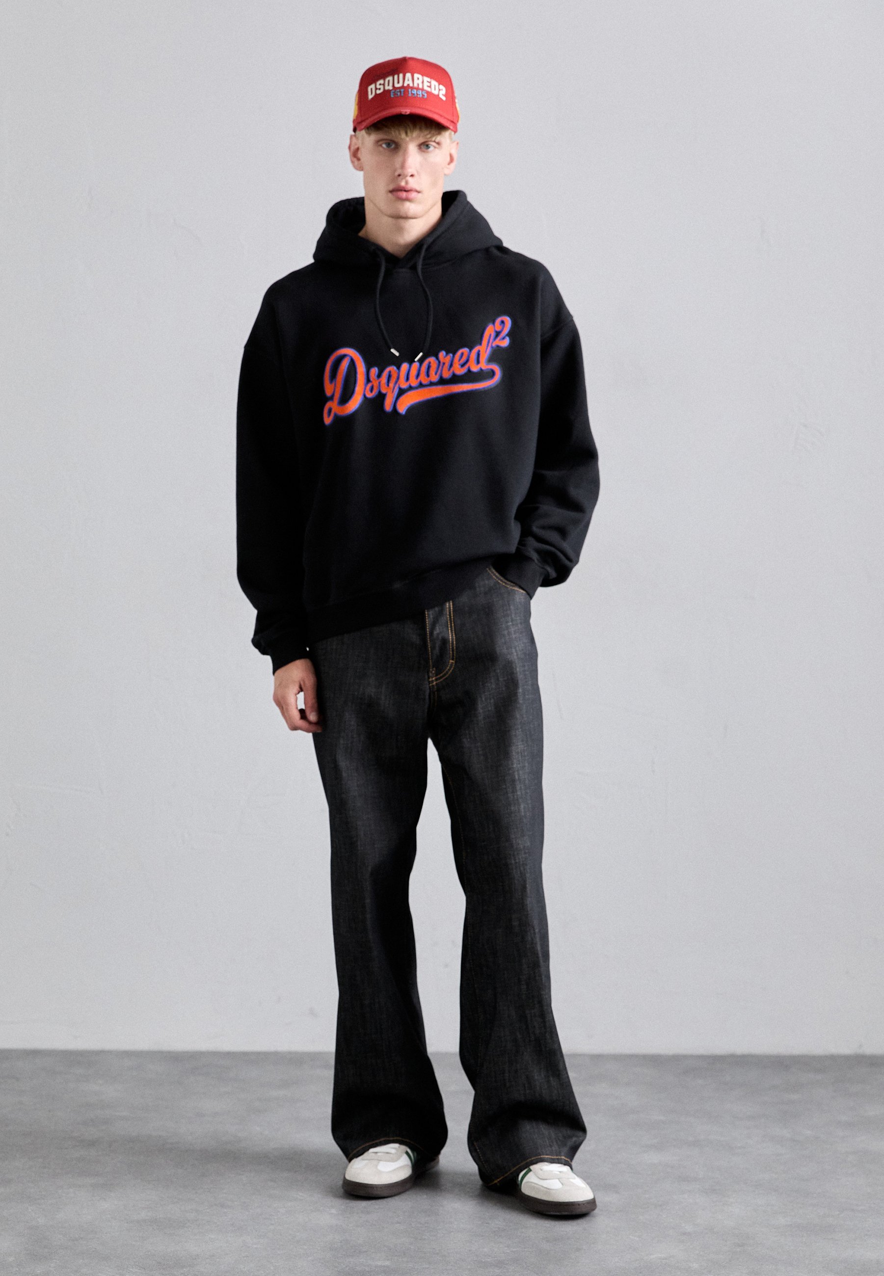 Dsquared2 RELAX FIT HOODIE - Hoodie - zwart