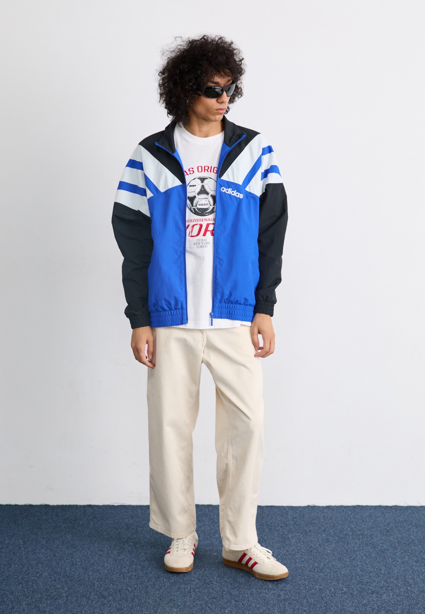 adidas Originals TRACK - Zomerjas - blauw/zwart