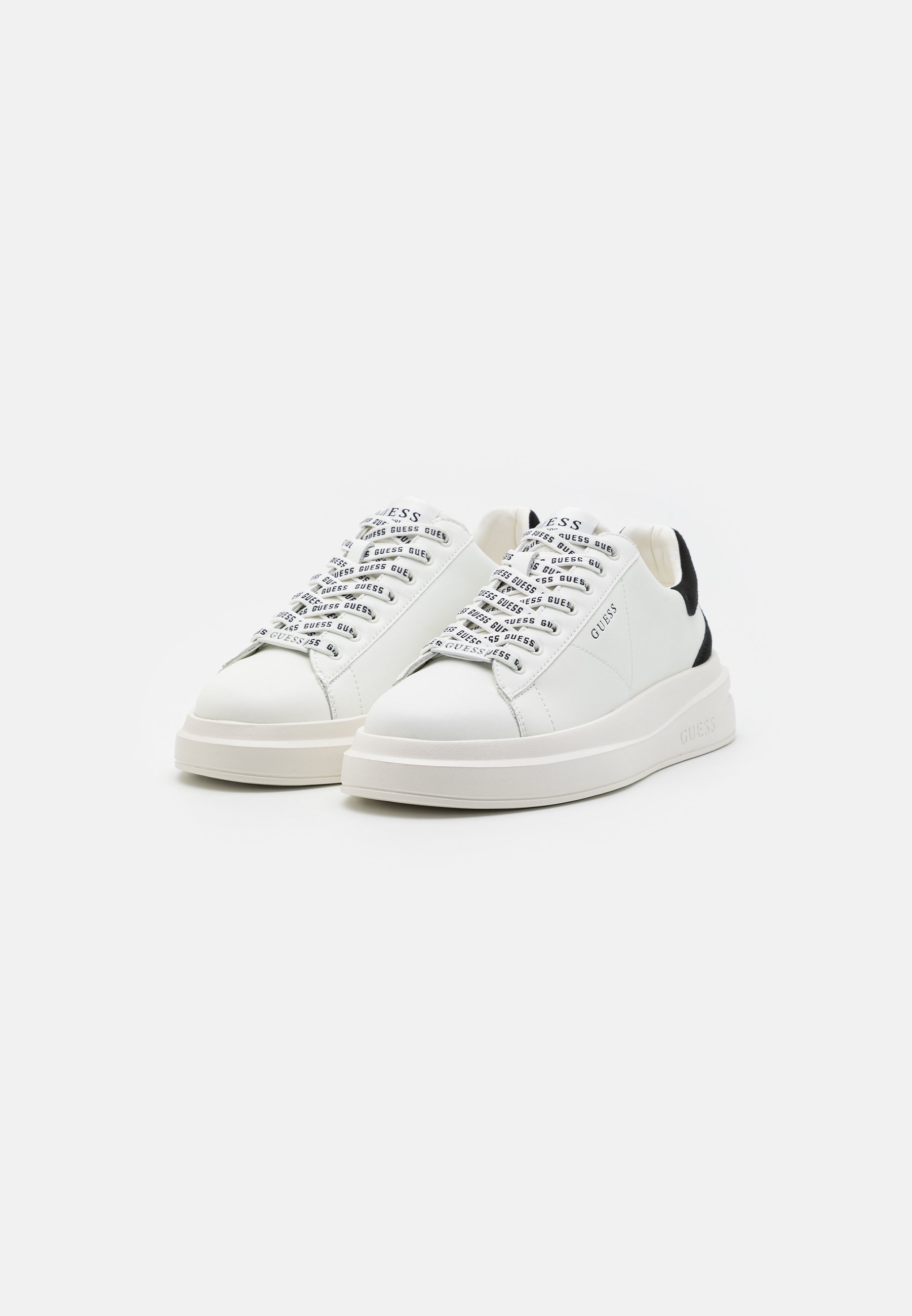 Guess ELBA - Sneakers - wit/zwart