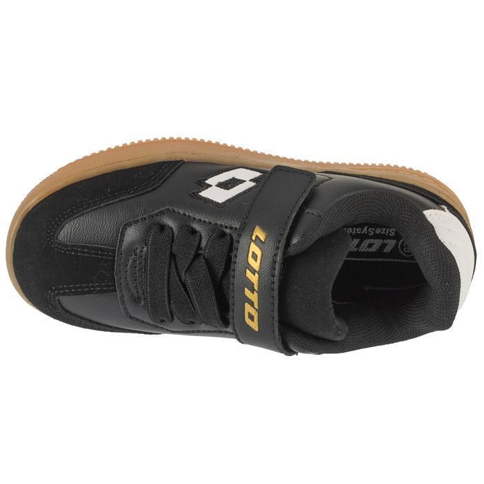 Scarpe da calcetto indoor - LOTTO - Makera K 2601250K-1110 - Nere - Tomaia sintetica - Per ragazzi