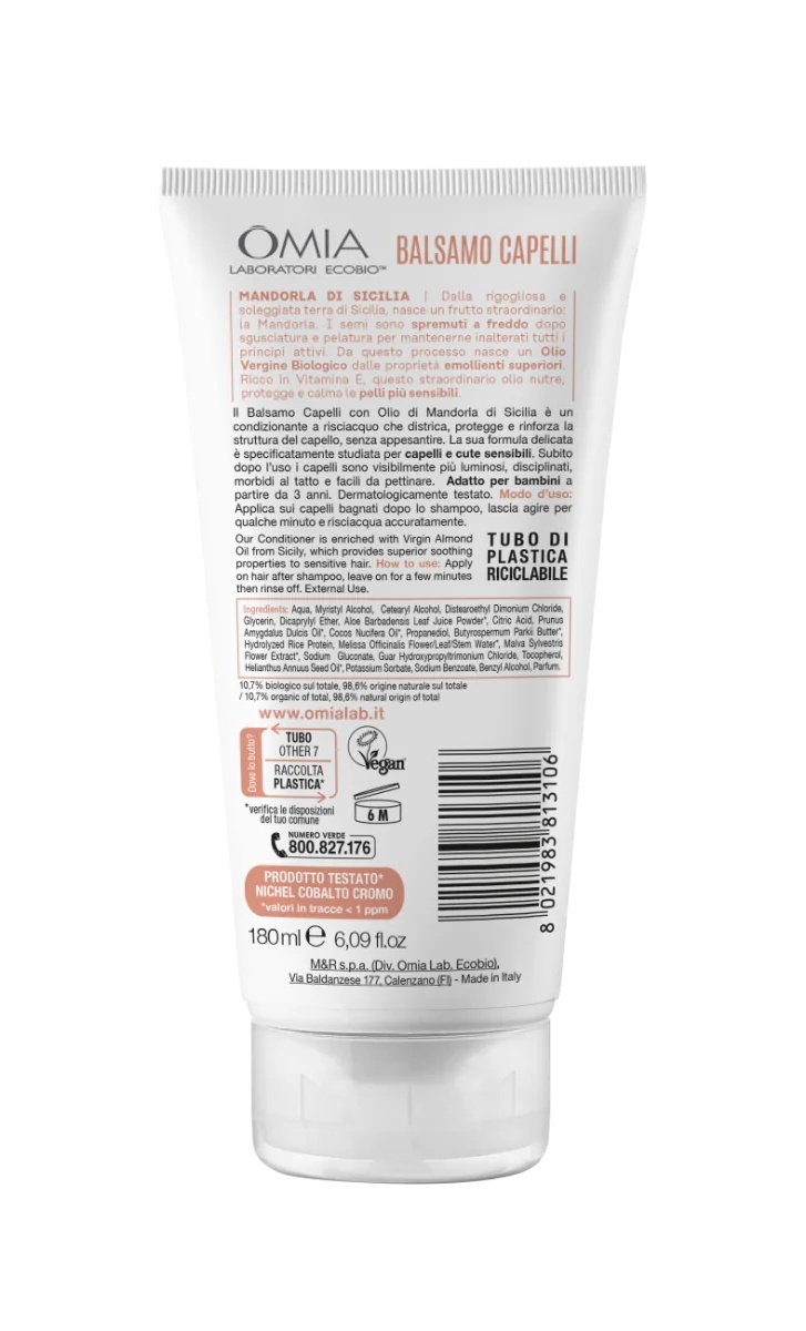 OMIA Omia Almond Haarconditioner 180 ml Bescherming van de haarstructuur