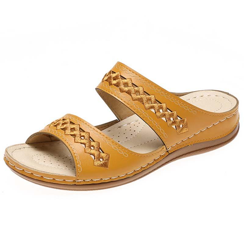 Sandals Woman Ladies Comfortable Female Solid Open Toe Sandals Shoes Gladiator Flat Ladies Women's Sandalias Mujer Plus Size
