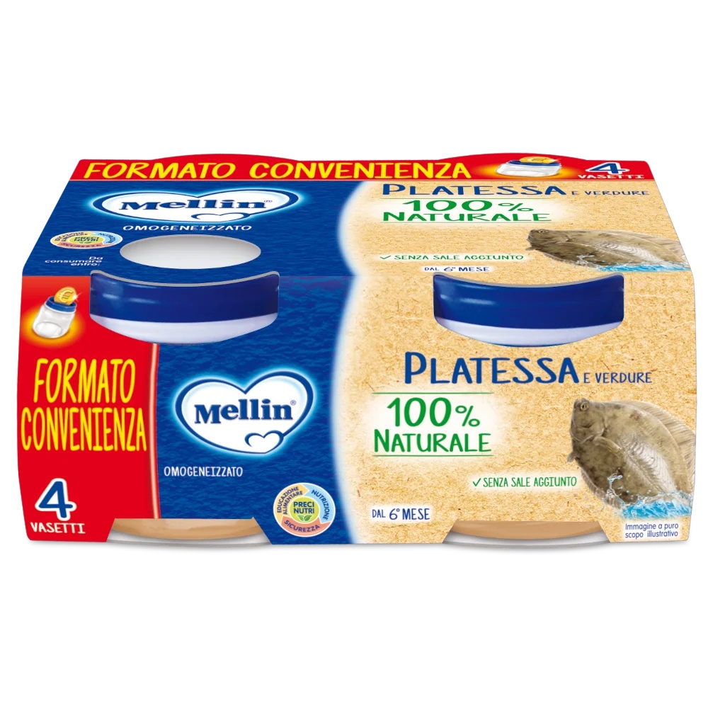 MELLIN Mellin Lenguado homogeneizado 4x80 g