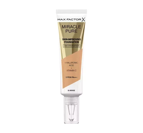 Max Factor Miracle Pure podkład poprawiający kondycję skóry 55 Beige 30 ml