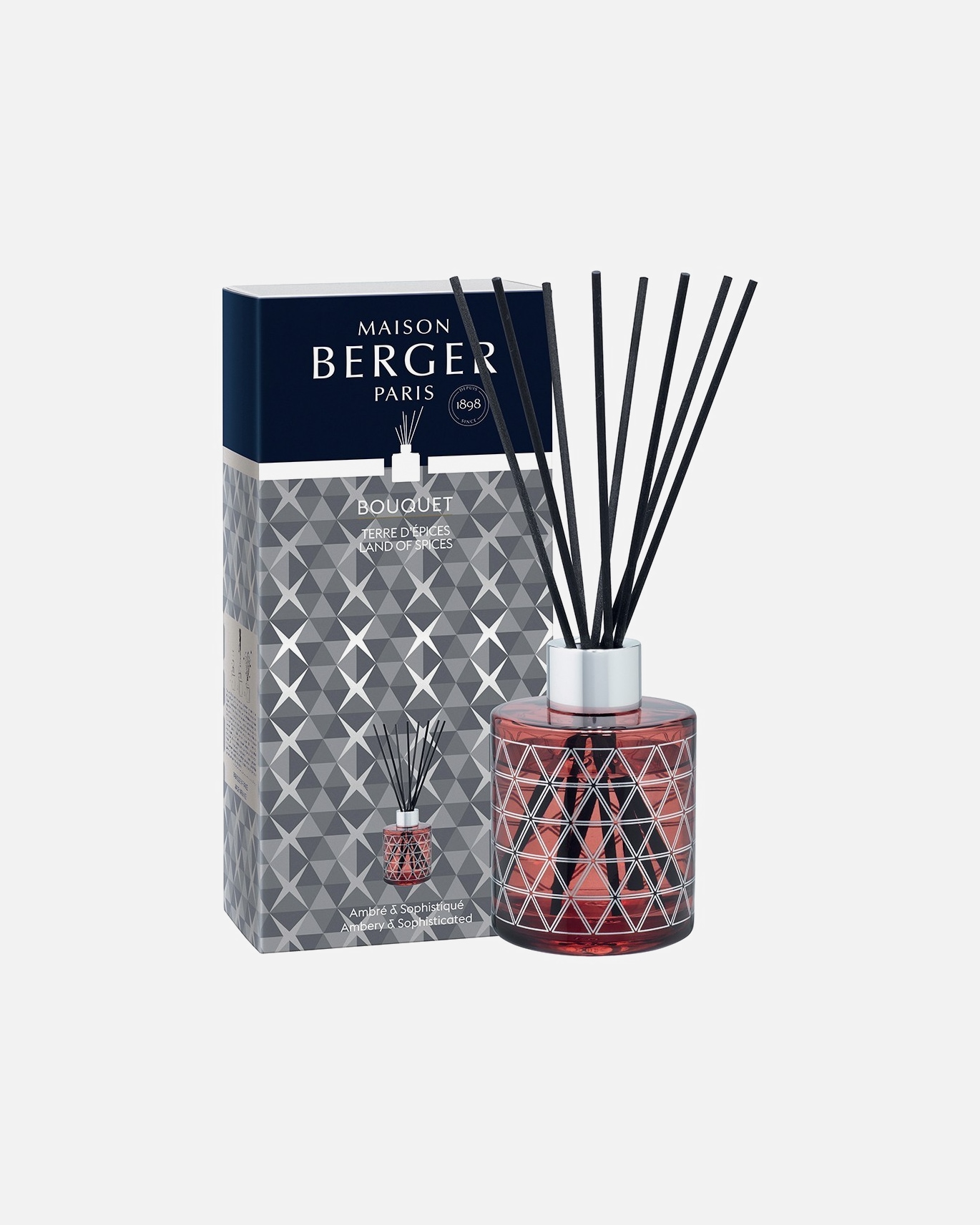 Maison Berger BOUQUET GEODE PAPRIKA PRE REMPLI TERRE D'EPICES