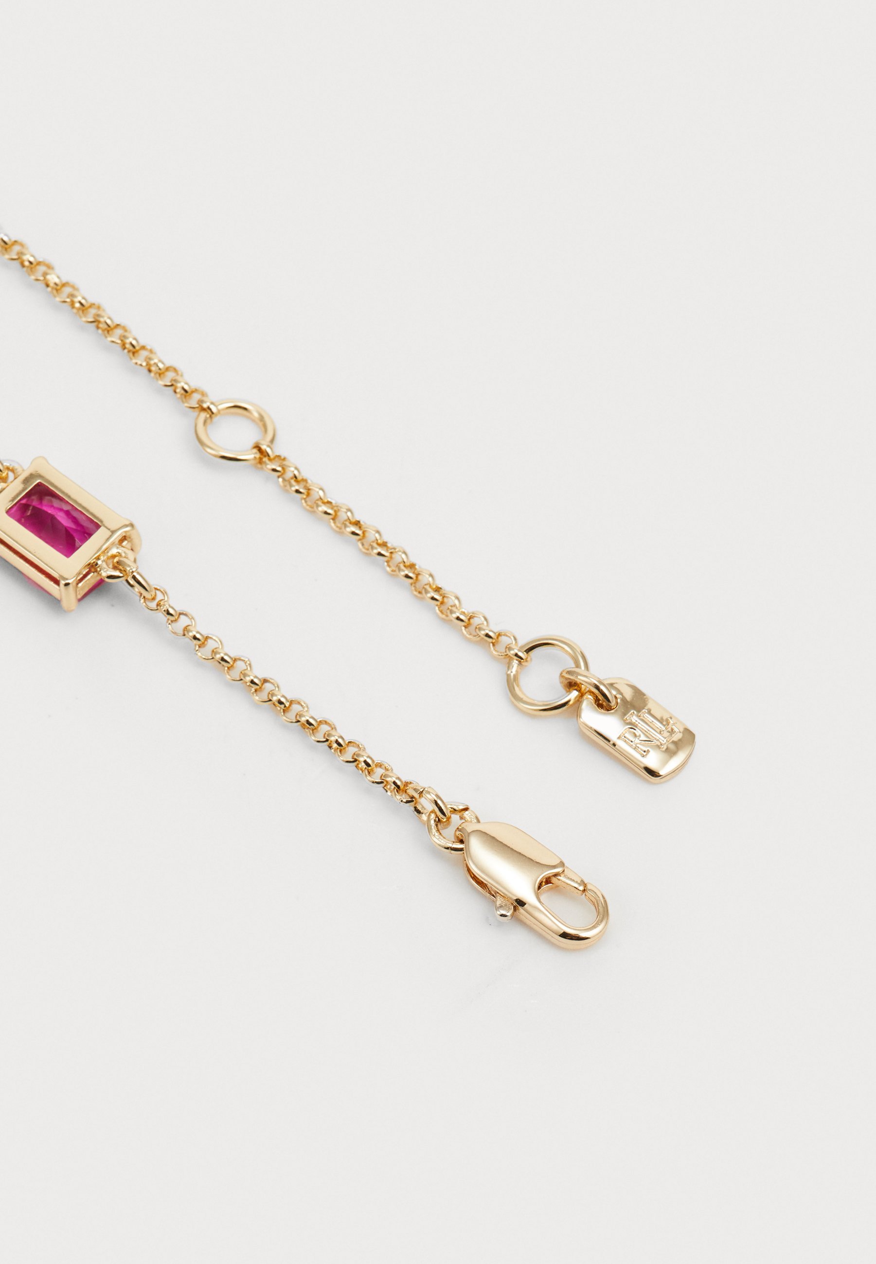 Lauren Ralph Lauren STATION COLLAR - Halsketting - goudkleurig/fuchsia