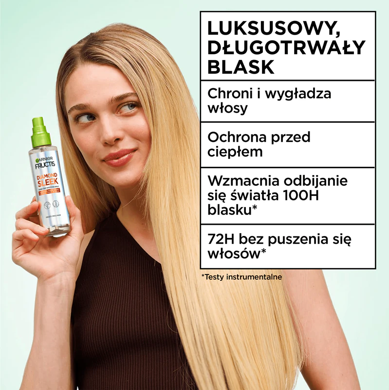 Spray alisador para cabelos Garnier Diamond Sleek