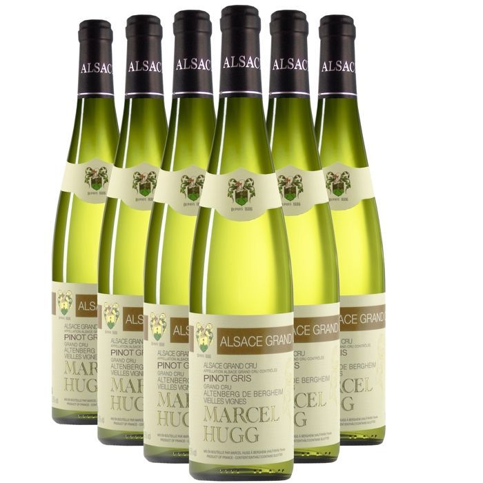 Marcel Hugg Alsace Grand Cru Altenberg de Bergheim Pinot Gris Vieilles Vignes 2015 - Alsace White Wine (6 x 75cl) Organic Sweet