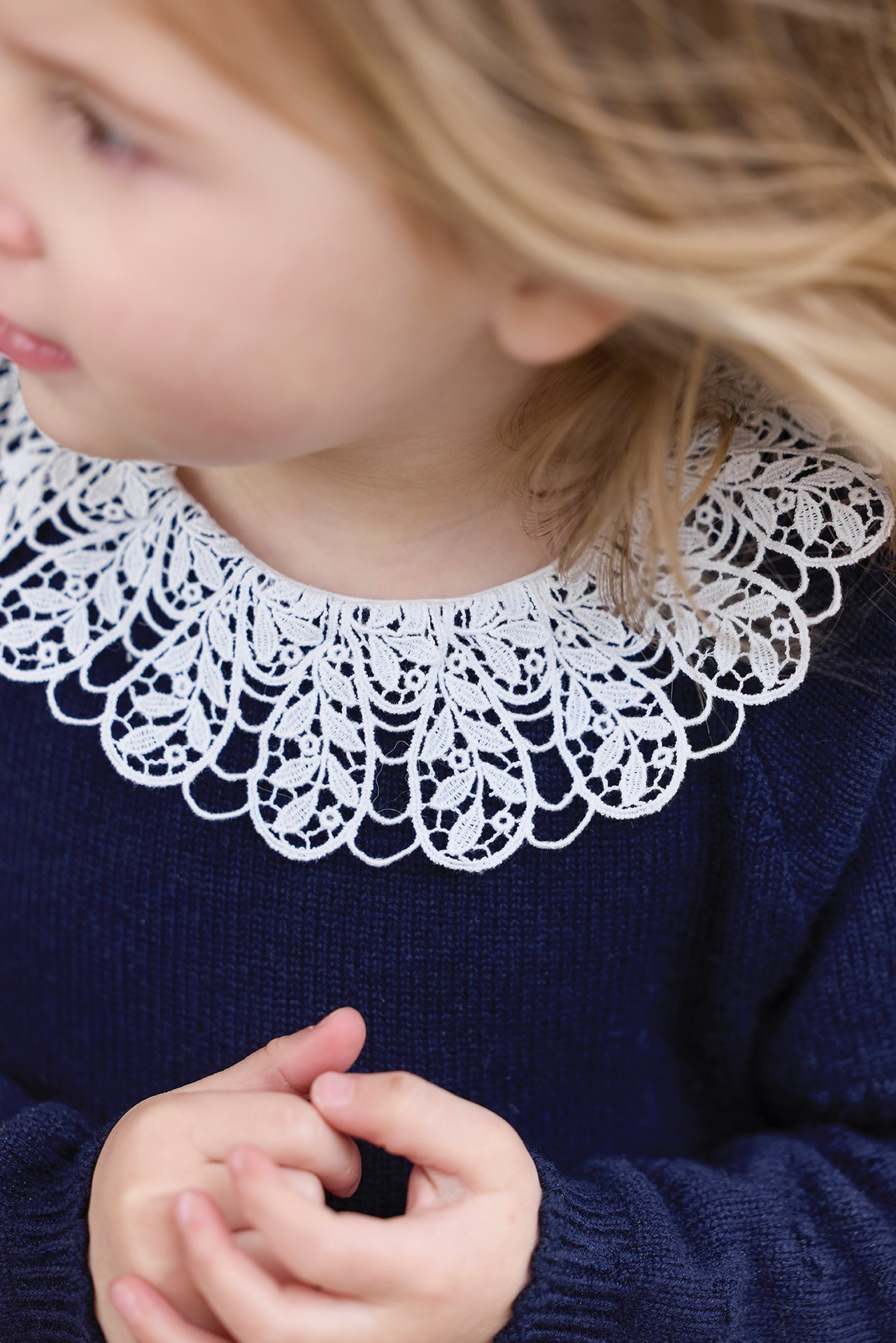 Tartine et Chocolat DRESS - Abito in maglia - blu scuro