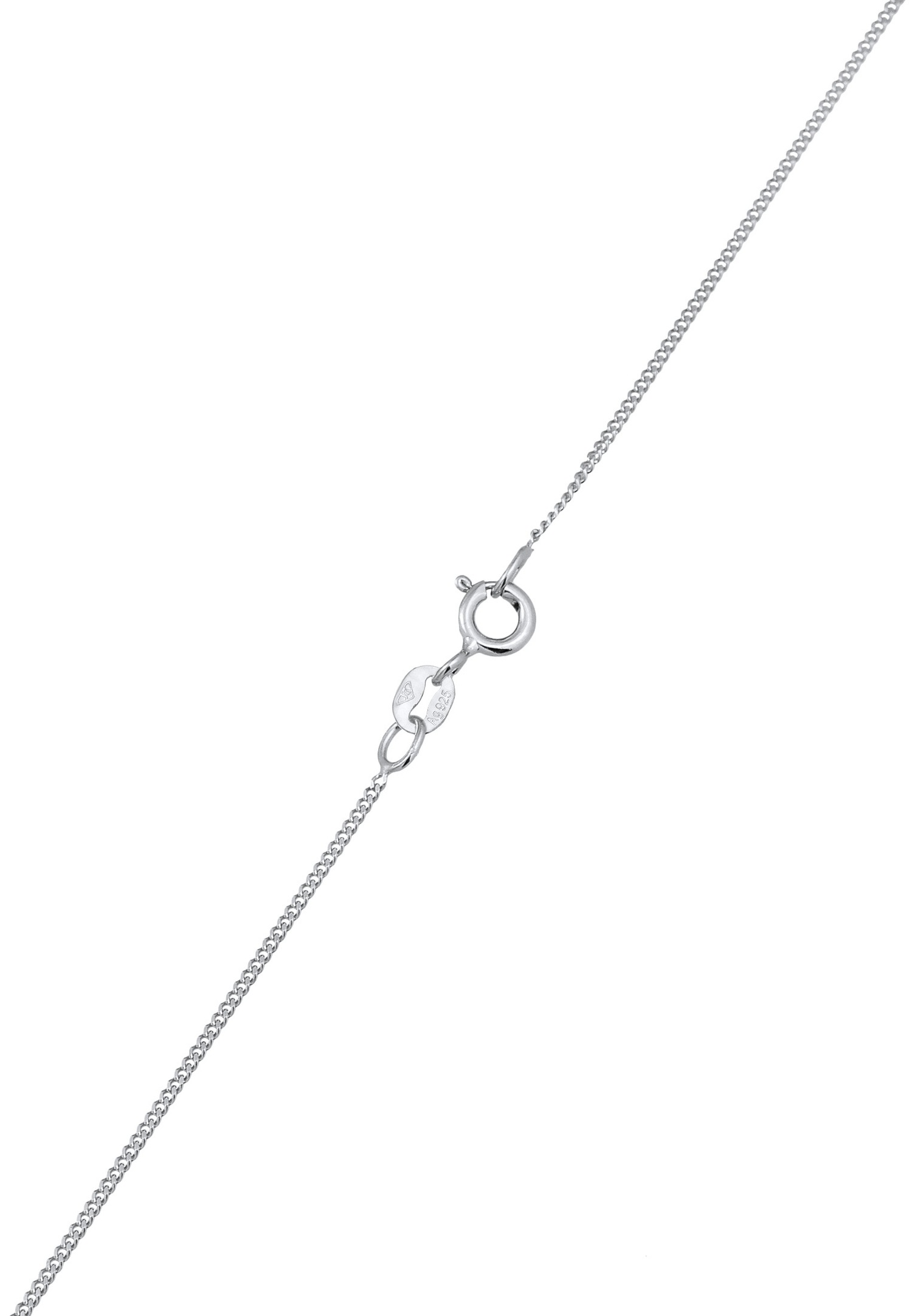 Elli Femmes Pendentif coeur Amour avec Émail rouge en Argent Sterling 925 Plaqué Or