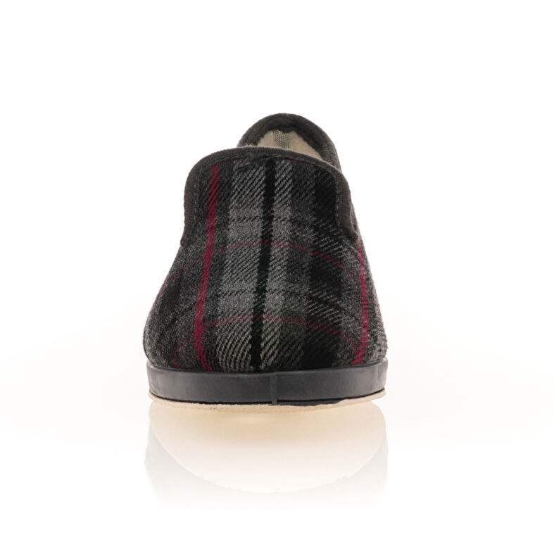 Grijze herenslippers