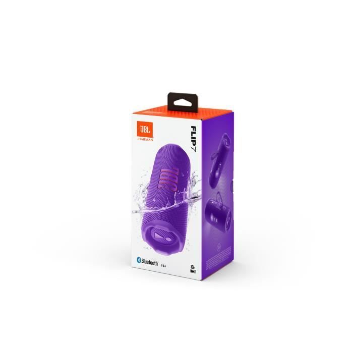 Altavoz portátil JBL Flip 7 - Morado - Resistente al agua y a las caídas
