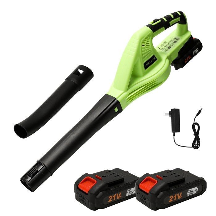 3000W 21V Cordless Leaf Blower - Turbo 240 km/h, 2 Speeds, 2 x 1.5Ah Batteries