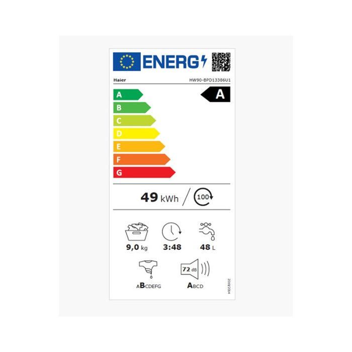 Lavatrice dall'alto - HAIER - HW90 BPD13386U S - 9 kg - 1300 giri/min - Wi-Fi