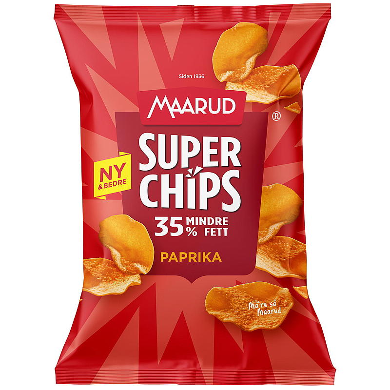 Maarud Superchips 130 g Pimentón Maarud