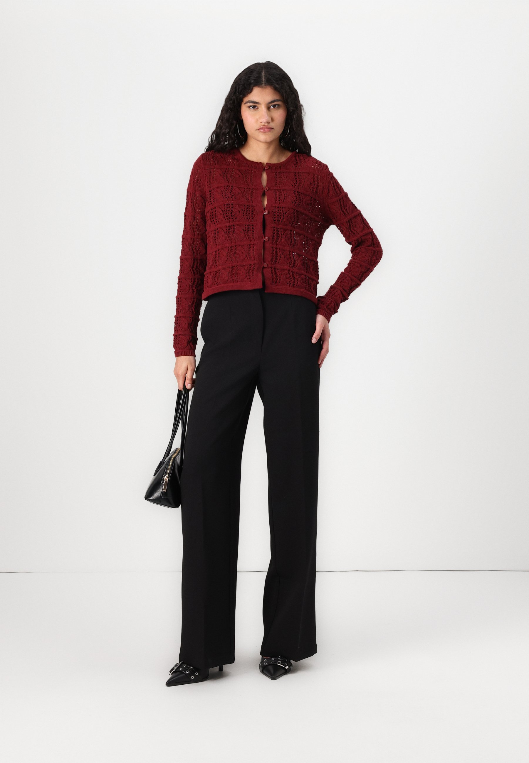 Vero Moda VMAMAZING O NECK CARDIGAN - Cardigan - syrah