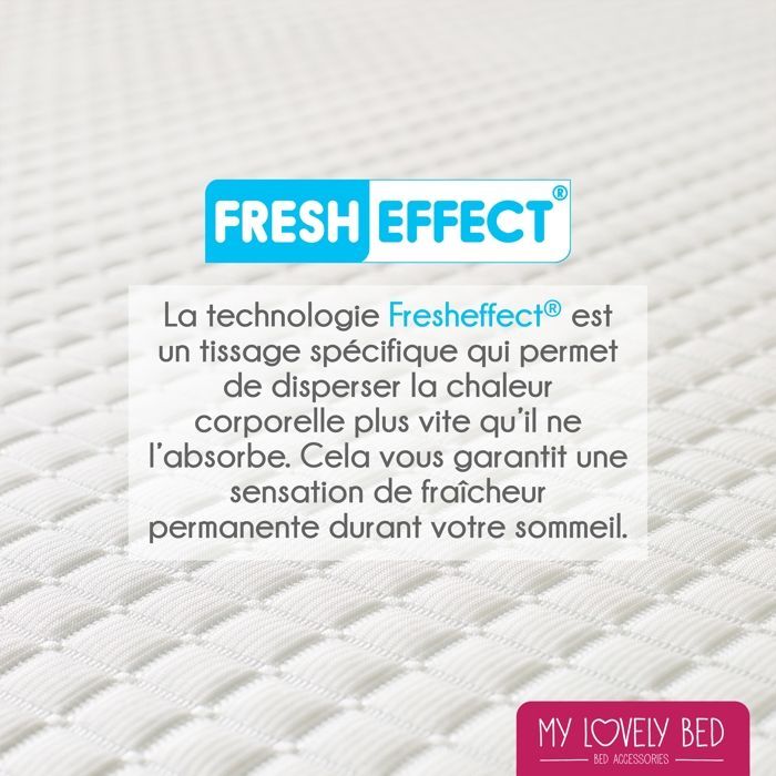 Surmatelas - MY LOVELY BED - 160x200 cm - Mémoire de Forme - Gel Frais - Ferme