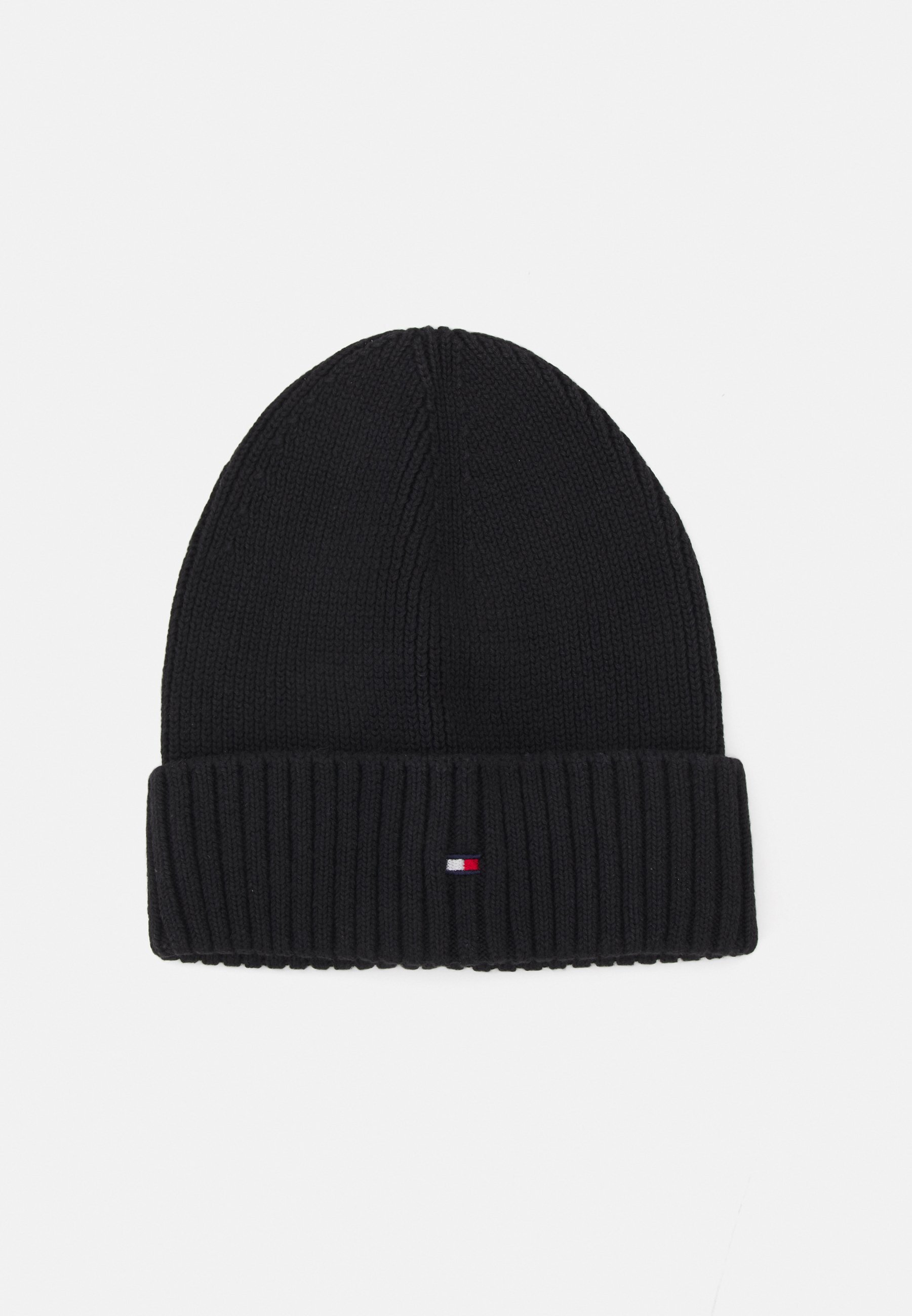 Tommy Hilfiger Small Flag Beanie Unisex - Muts - zwart