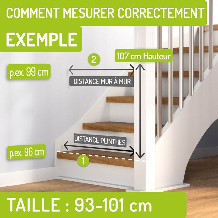Traphekje voor baby's 135–143 cm – Natuurlijk beukenhout – Geen boren nodig – Dubbele opening – Miko – BOMI
