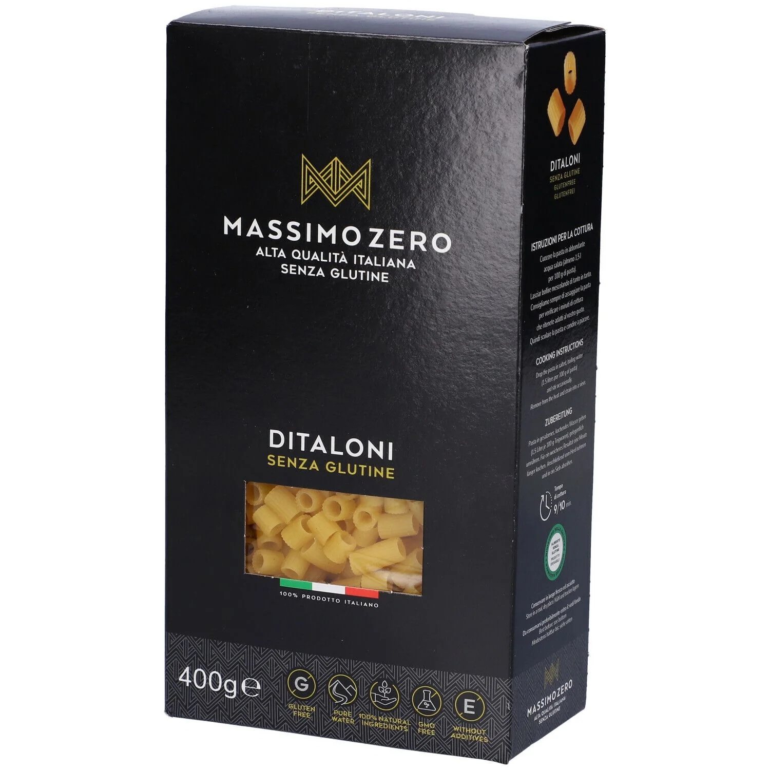 MASSIMO ZERO Massimo Zero maïsrijst Ditaloni 400 g