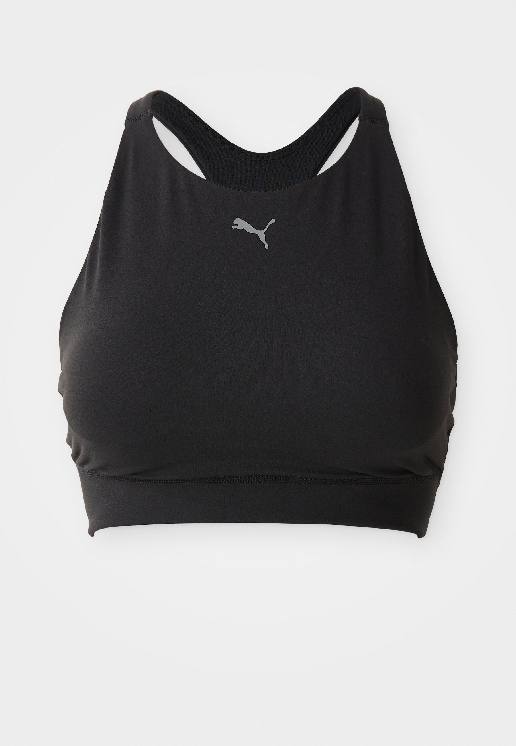 Puma SHAPELUXE HIGH NECK BRA MID - Keskmise toestusega spordirinnahoidja - must