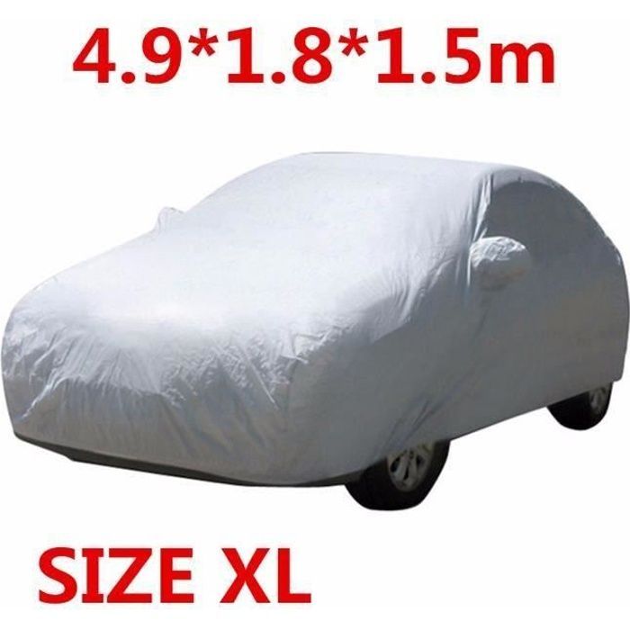 Funda protectora para coche - XL - Impermeable - Gris - Poliéster