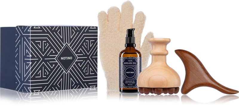 Kit de Presente Notino com Óleo de Argan para Massagem Corporal - Ideal para Mulheres