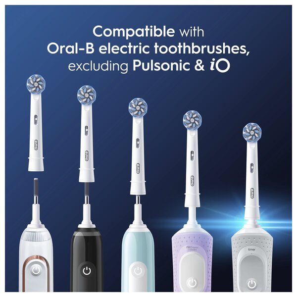 Oral-B Pro Sensitive Clean Opzetborstels<br>wit, 8 št