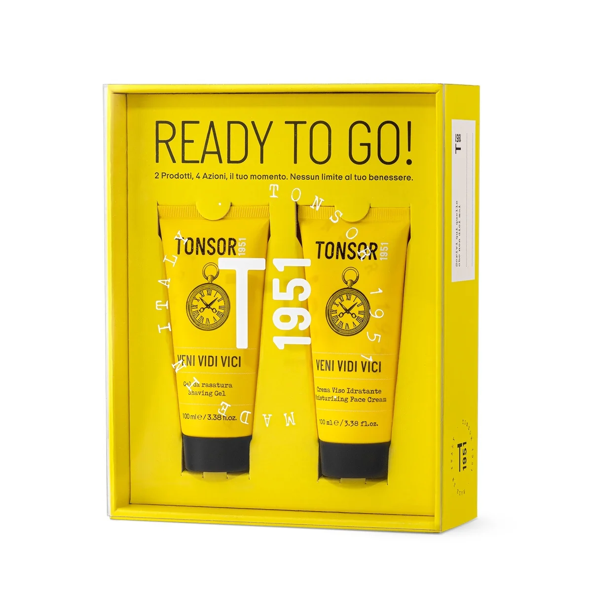 Rasatura e Cura della Barba Veni Vidi Vici - Kit Ready To Go! - Cofanetto Idratante, Cofanetto Rasatura