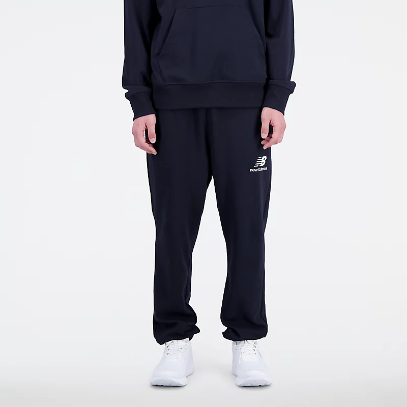 Spodnie dresowe Essentials Stacked Logo French Terry dla mężczyzn - CZARNE