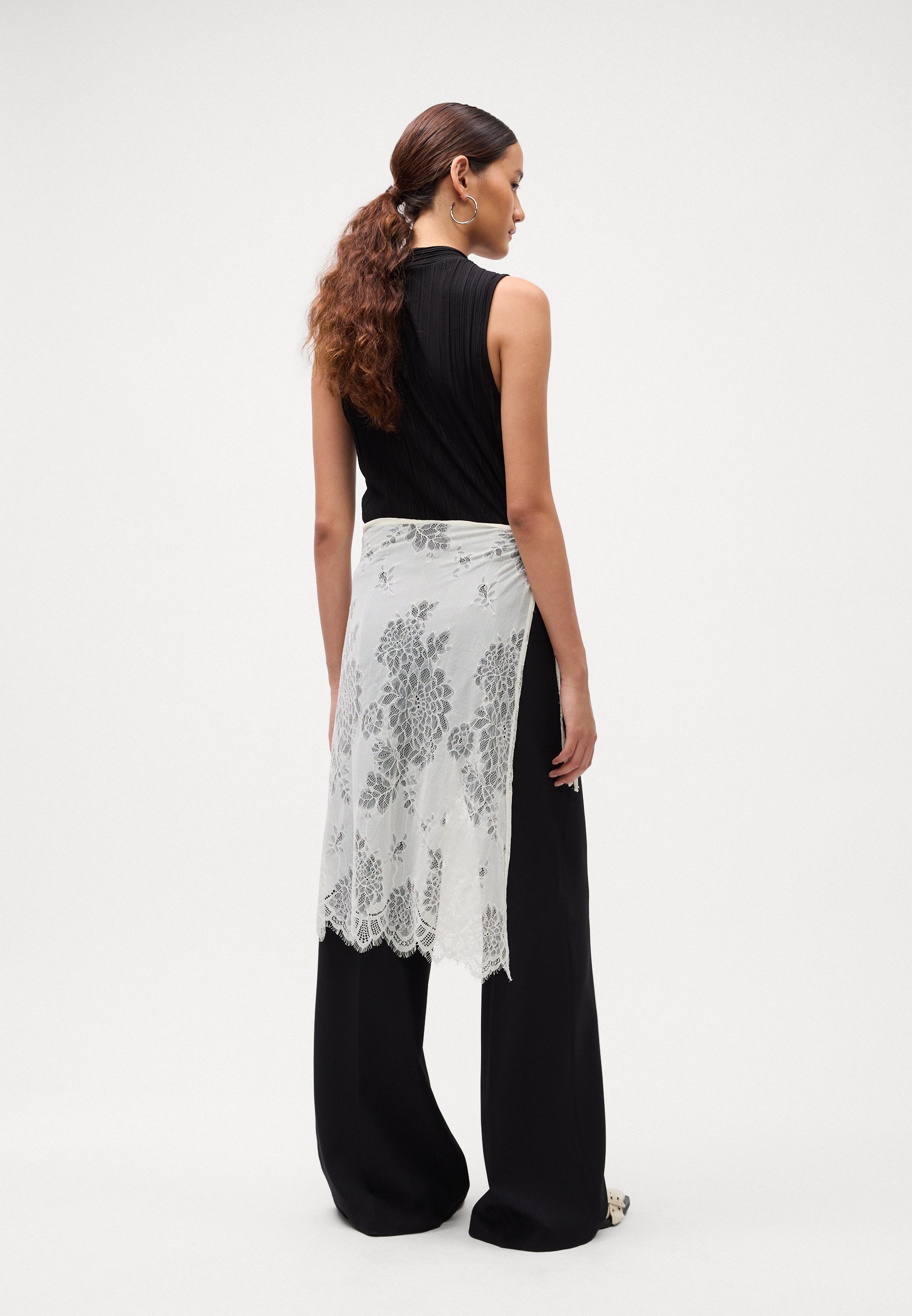 Gina Tricot schortrok - Wikkelrok - crèmekleur