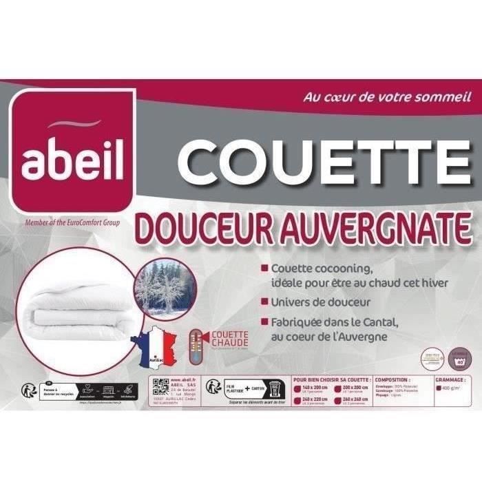 Caldo piumino 400 g/m² Auvergne Morbidezza - 220 x 240 cm - 2 persone - ABEIL