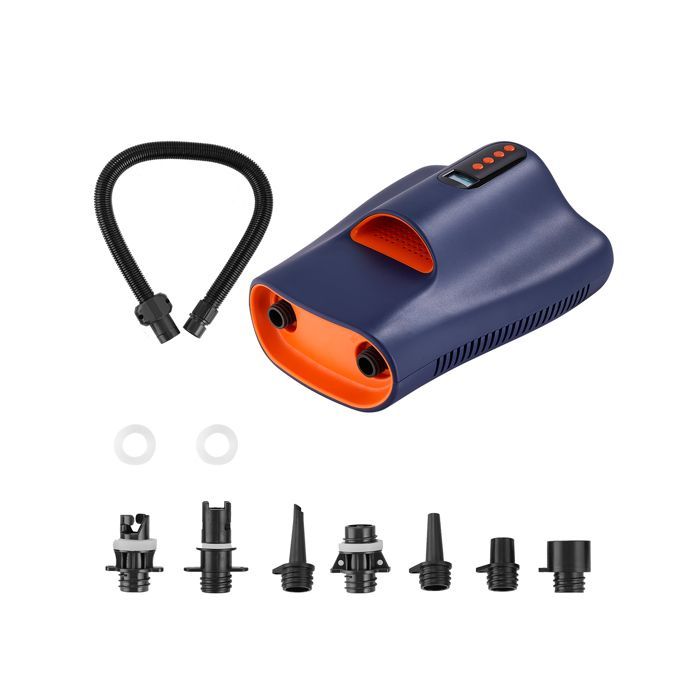 Bomba de aire VEVOR de alta presión (22 psi) para tablas de paddle surf (SUP), con conector para encendedor de cigarrillos y apagado automático.