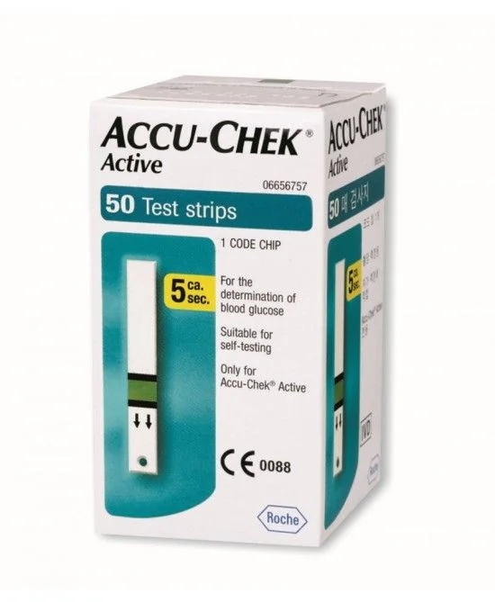 Tiras Accu-Chek Active, 50 unidades.