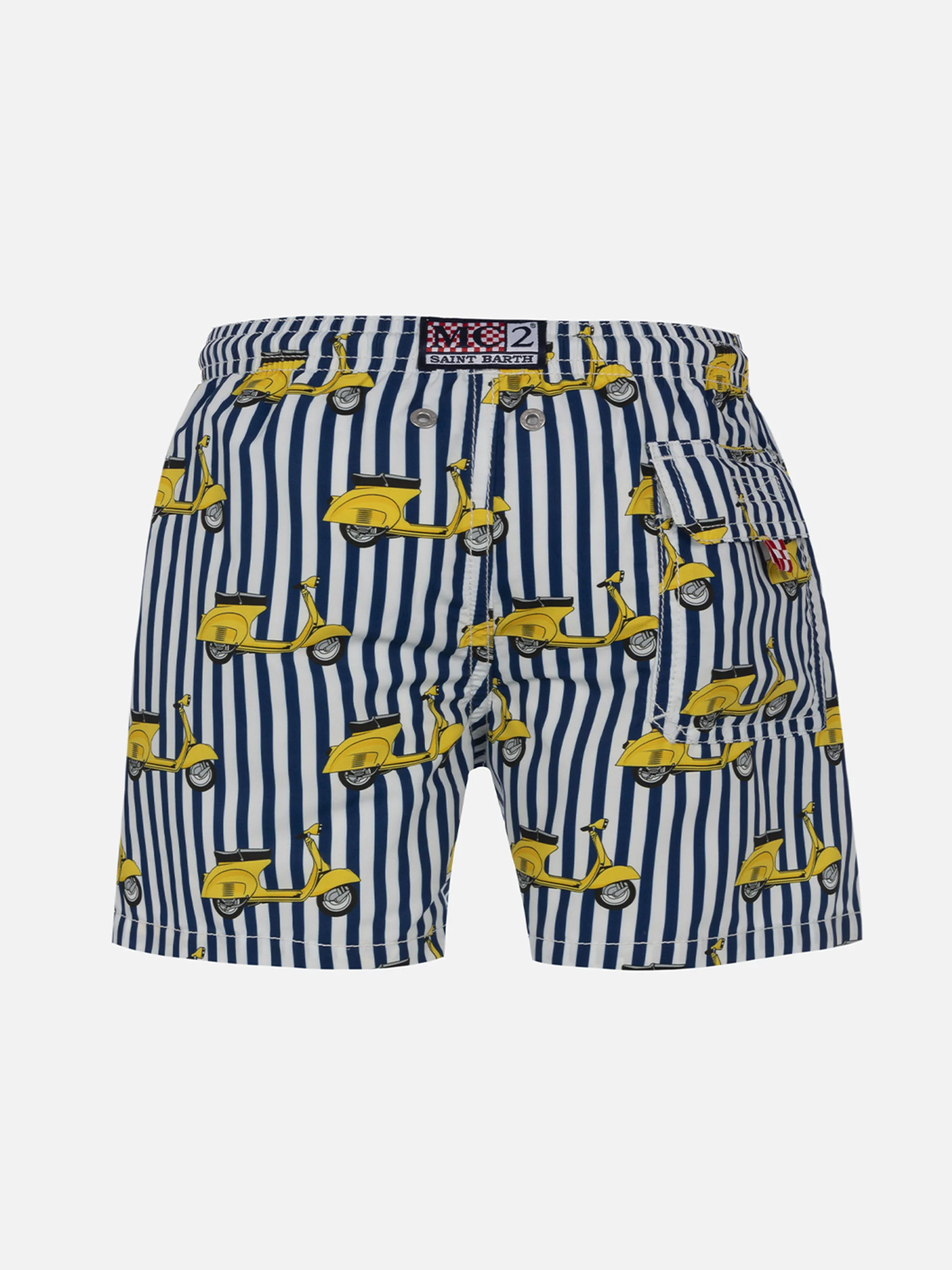 Costume da bagno Jean da bambino lunghezza media con stampa Vespa | ED