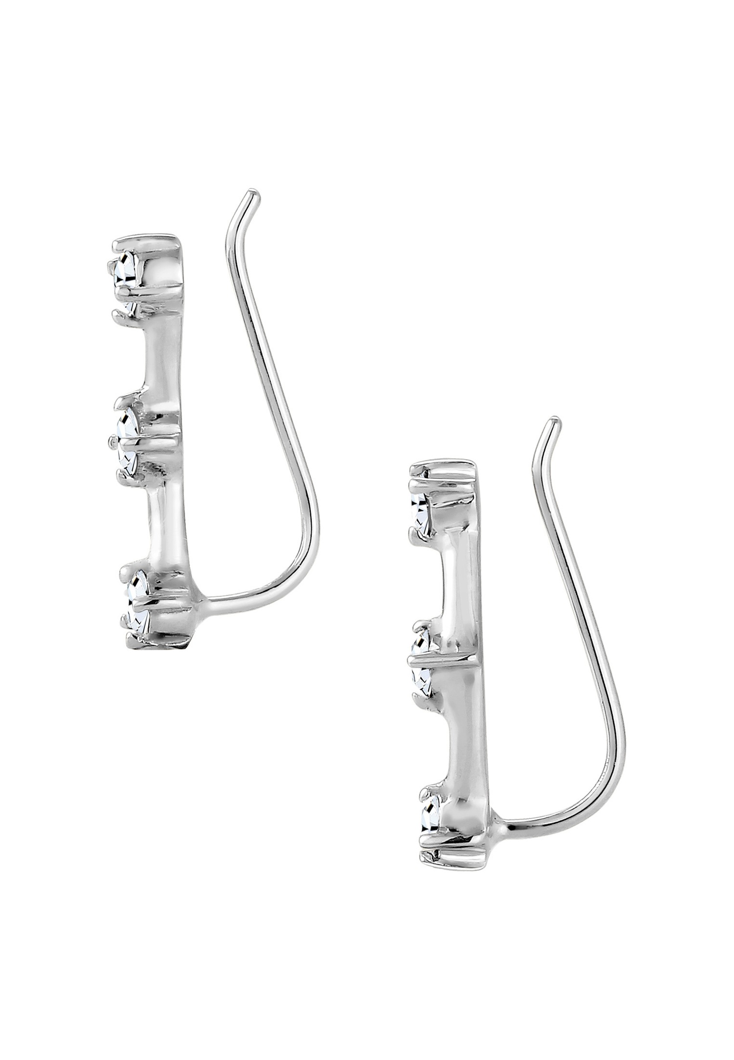 Elli Femmes Earclimber Astro avec cristaux en argent sterling 925