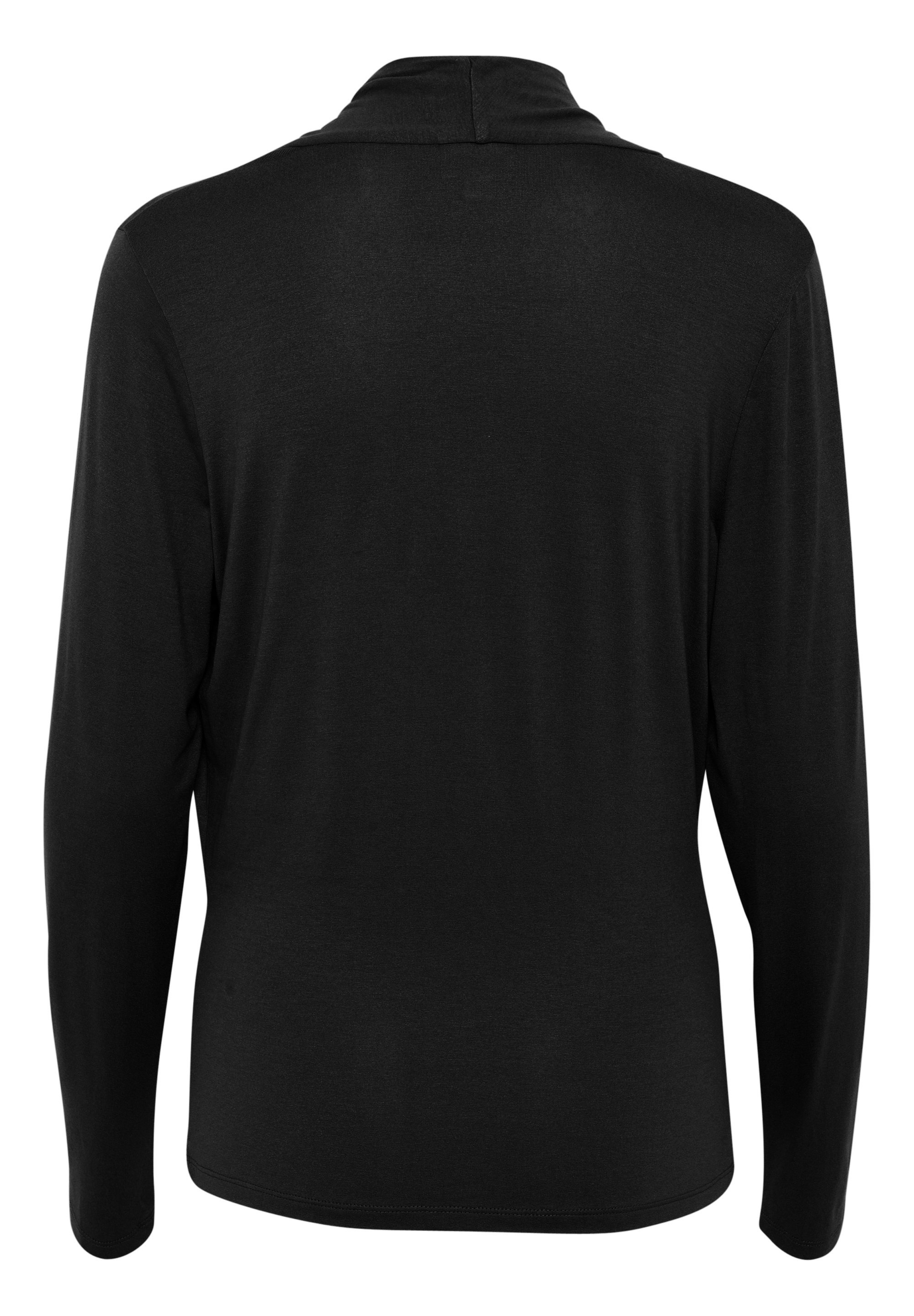 Saint Tropez VIGGASZ WRAP - Maglia a maniche lunghe - nera