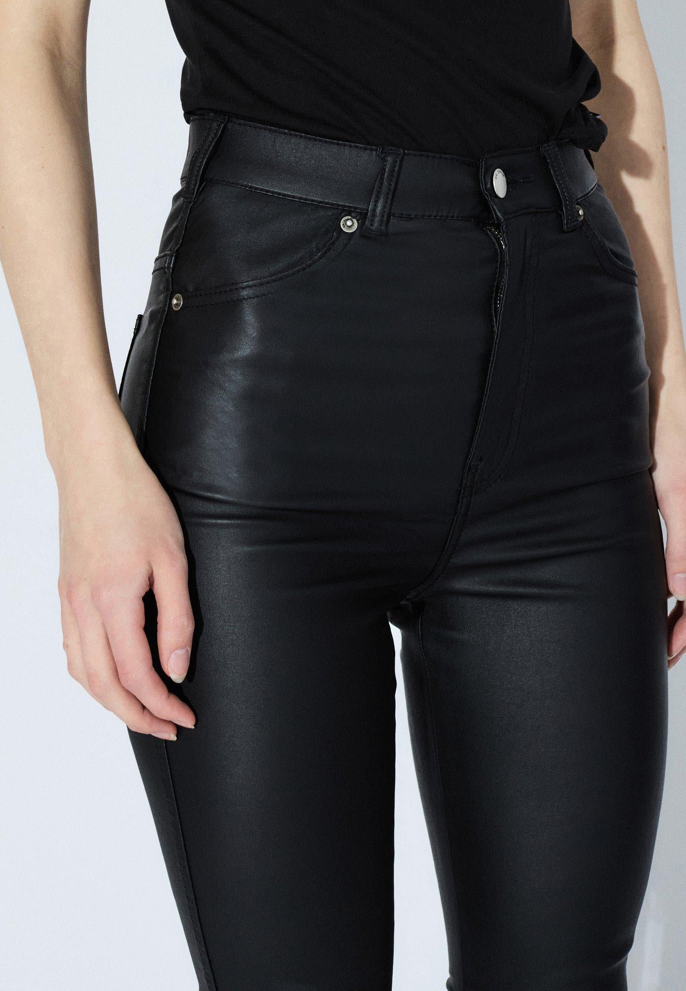 Dr.Denim MOXY FLARE - Flared Jeans - black metal