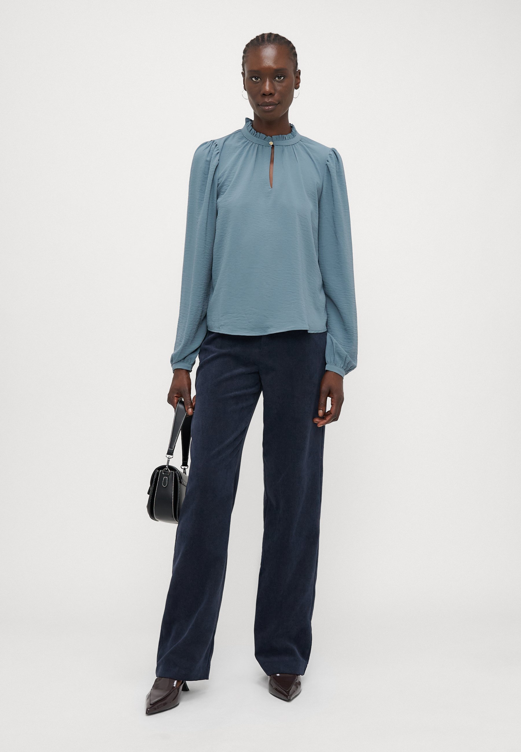 Vero Moda Tall VMANI FRILL - Chemisier - temps orageux