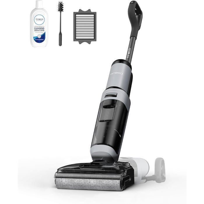 TINECO Floor One i5 Stretch draadloze steelstofzuiger - 30 min gebruiksduur - 190 AW zuigkracht - Draadloos