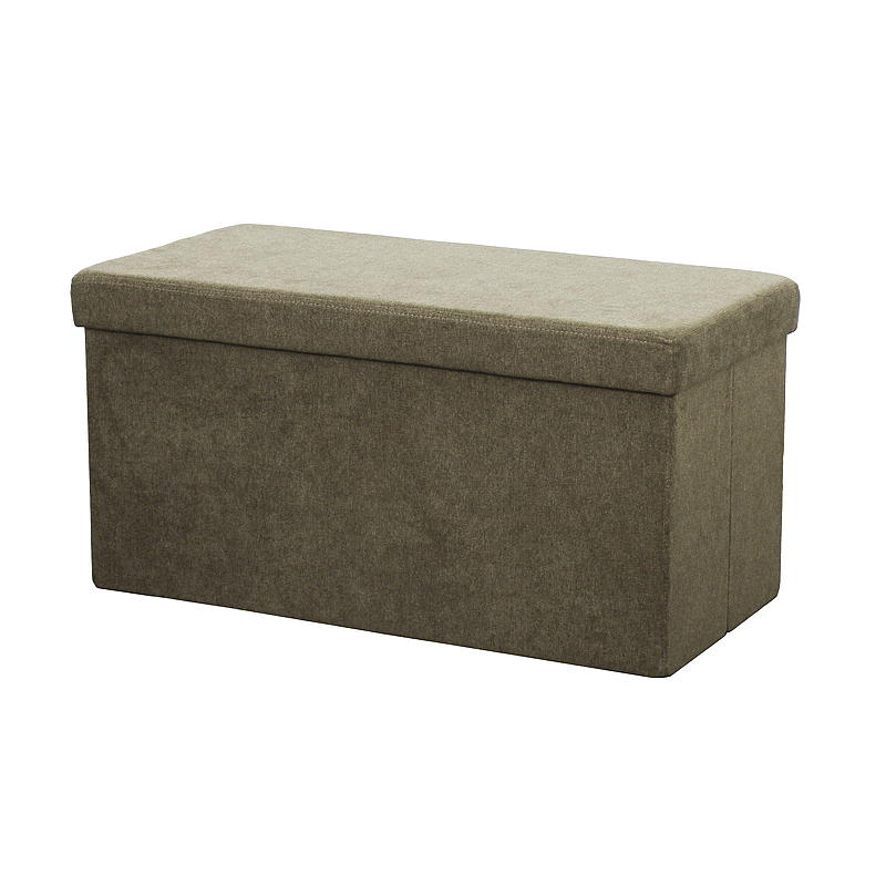Huisbank met opbergruimte 76x38x38 cm opvouwbaar bruin Lisa