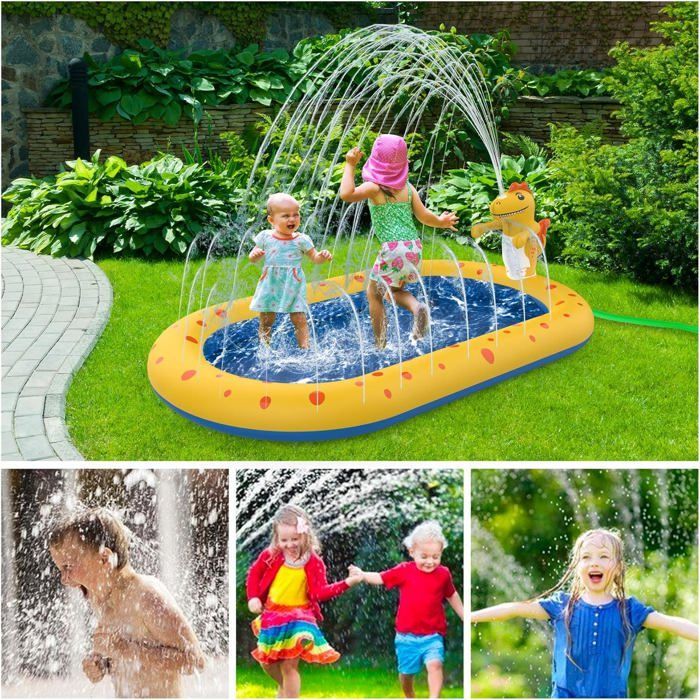 Piscina inflável autoportante, área de recreação inflável infantil, para meninos e meninas de 3 a 8 anos, 170 x 103 cm