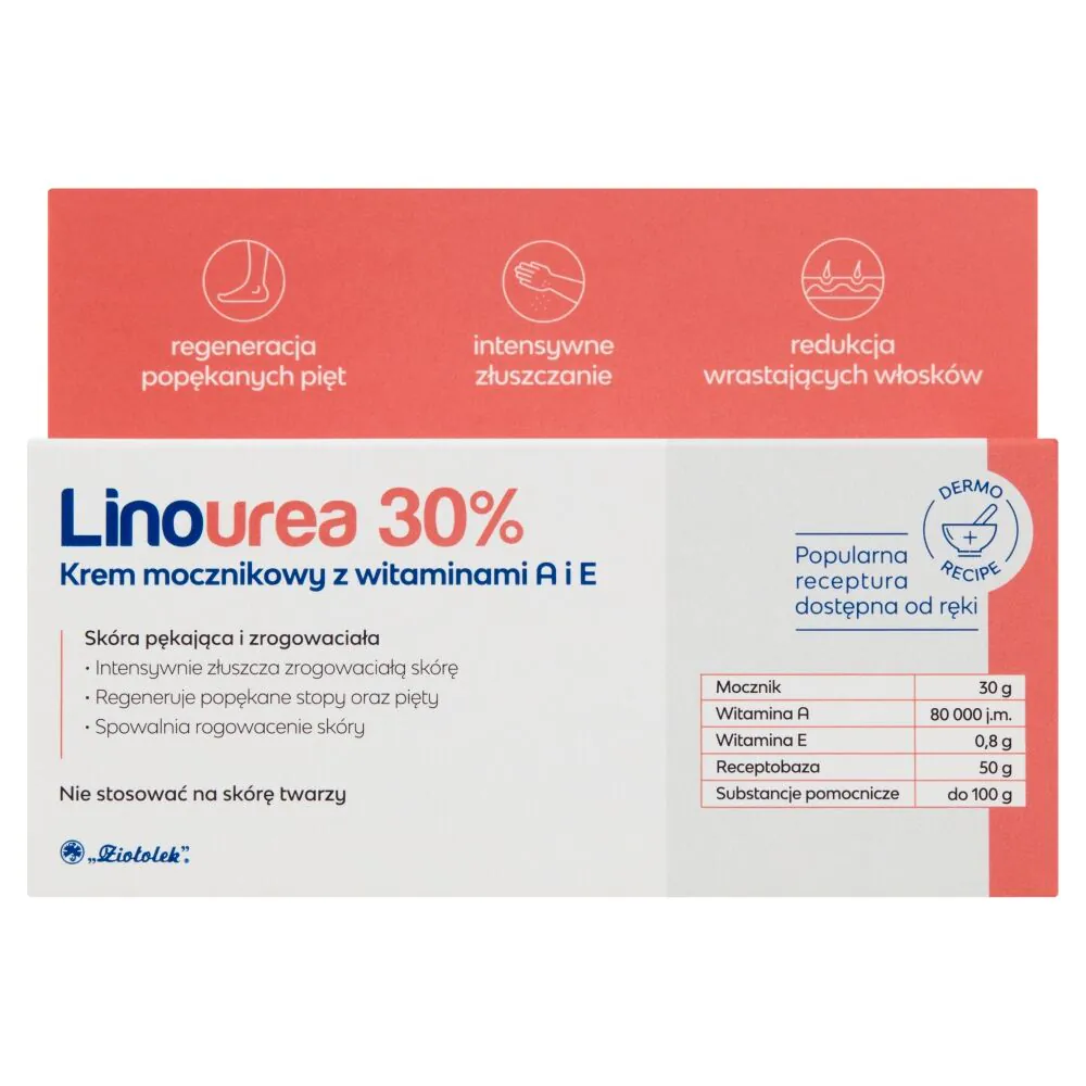 Linourea 30% Krem mocznikowy z wit. A i E -